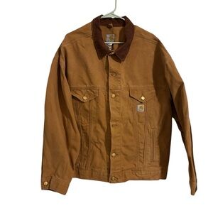 Carhartt J109 Vintage Late 80s–90s USA-Made Canvas Work Jacket Corduroy Collar